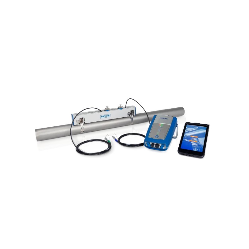 OPTISONIC 6300 P with tablet – Version for V-mode measurement on pipe sizes up to DN250 / 10”