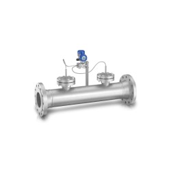 Wedge flowmeter – DP flowmeter assembly with wedge flow element and DP transmitter with flush-mounted diaphragm seals